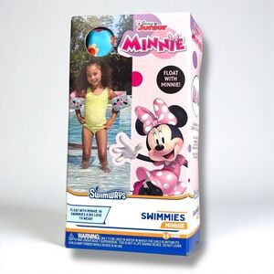 SwimWays Disney Float Minnie Mouse Swimmies Arm‎ Floaties  Ages 3-5 New Sealed